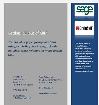 ROI of CRM whitepaper