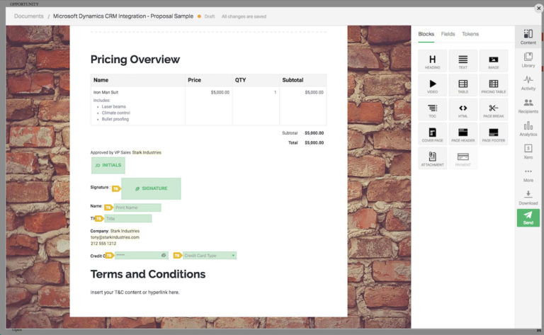 PandaDoc Dashboard