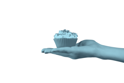 A cupcake
