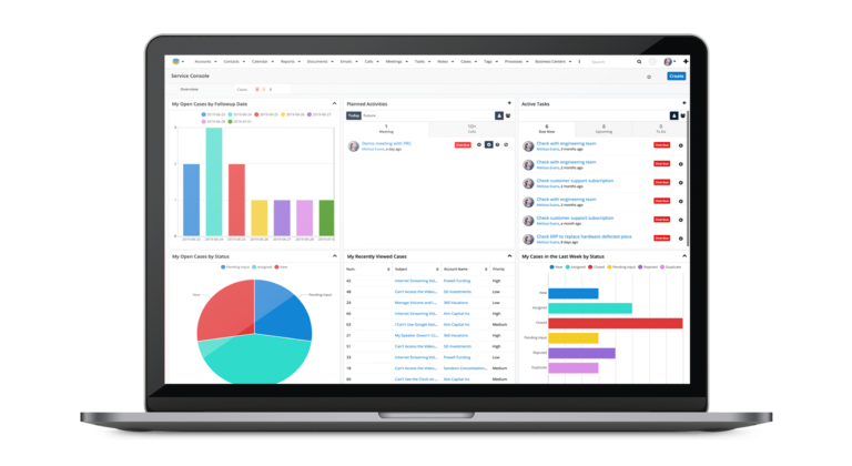 Overview of the Sugar Service service console's set up